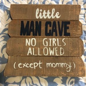 Little Man Cave sign
